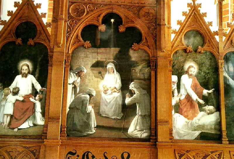 johan krouthen altartavla i hallestads kyrka oil painting image